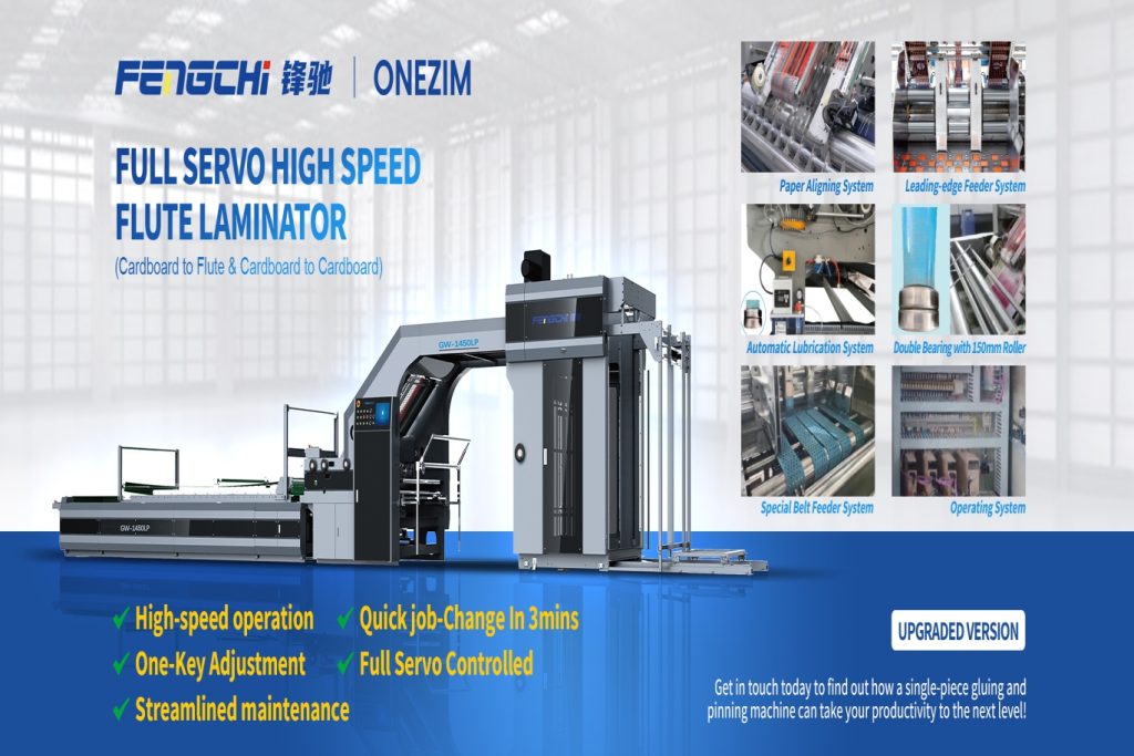 High Speed Flute Laminator Marketing Poster